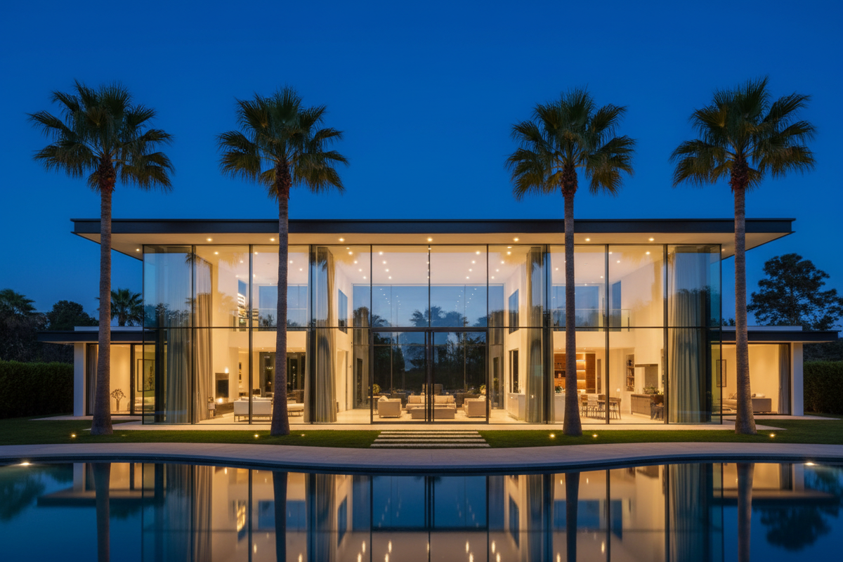 Modern Glass Villa